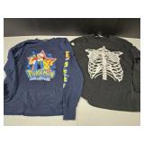 Sz L Kid Shirts Pokemon & Skeleton