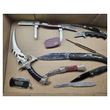 Folding & Fixed Blade Knives Lot