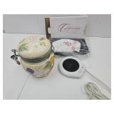 Electric Warmer, Ginger Jar & Mini Loaf Pans