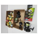 Fishing Reels- Zebco,Langley,Mitchell, Line,& Bait