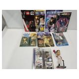 Star Wars Book, Dr Who Books, & Starting Lineups