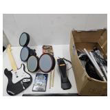 Guitar Hero, Guitar, Drums, Mic, Game & Rock Band