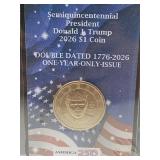 New 2026 Donald J Trump $1 Liberty Coin