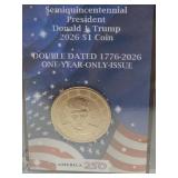 New 2026 Donald J Trump $1 Liberty Coin