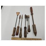 Lot Of Vintage Copper Head Soldering Iron