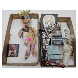 Magnets, Signs, Voodoo Doll Decor & Skull Head Fan