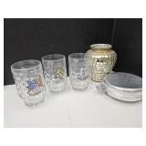 3 German Beer Mugs  +