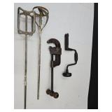 2 Mixer Paddles, Pipe Cutter & Hand Drill