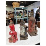 3 Bottle Jacks 2-8 Ton