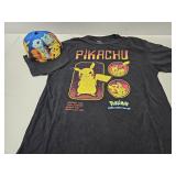 Authentic Pokemon Double Stitch Tee, XL Snap Back
