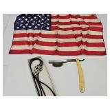 Bolo, Silky Flag , HOG Pin & Straight Razor