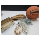 Basketball, Ball Glove, army Men Toys