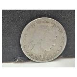 1908 O 90% Silver Barber Quarter