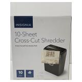 NEW 10 Sheet Cross Cut Shredder