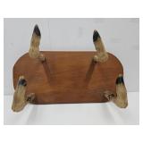Wall Mount Deer Hoof Coat Rack