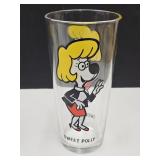 VTG Pepsi Cartoon Glass SWEET POLLY