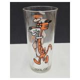 VTG Pepsi Cartoon Glass COOL CAT