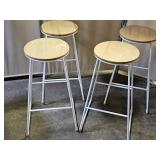 Set of 4 Like New Modern Bar Stools  28" high