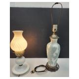 VTG Table Lamp & Milk Glass Dresser Lamp SEE PICS