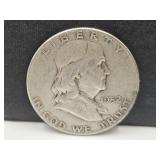 1952 Silver Franklin Half Dollar Coin
