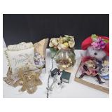 Home Decor Lot; Teddy Bear, Fairy +