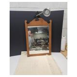 Vintage Mirror, Nice Throw & Lamp