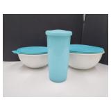 VTG Tupperware Bowls up to 9"W, & Insulated JAR,+