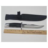 Vintage BUCK 119 USA 2003 Knife w Sheath EXC COND