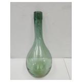 VTG Round Wine Bottle- Green 10 3/4"H