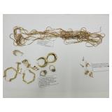 Fun, Flirty Gold Tone Necklace & Earrings-Nordstrm