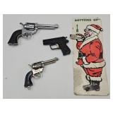 Miniature Metal Toy Guns & Inappropriate Santa