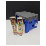 Cosco Folding Stool & 2 Kaleidoscopes