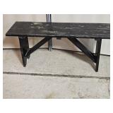 Primitive Wood Bench 40" x 11" x 18" T