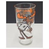 VTG Pepsi Cartoon Glass BULLWINKLE