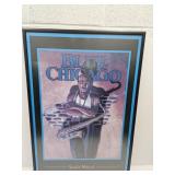 Framed BLUE CHICAGO  Blues SWEET HOME  25x 38"h