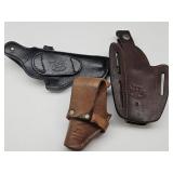 3 Leather Gun Holsters