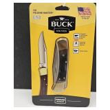 BUCK Knife 110 Folding Hunter USA  NIP W Sheath