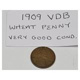 1909 VDB Wheat Penny VGC