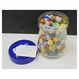 145 Marbles In Jar
