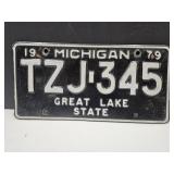1979 Michigan License Plate