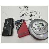 CD Player w Koss Earphones, Radio & Recorder