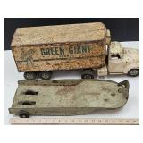 VTG Tonka Toy Truck Buddy L & Green Giant Trailers