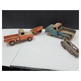 Tru-Scale Toy Truck 12" ,Trailer W Hubley & Tonka