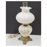 VTG Dresser Lamp W Glass Globes 18" H