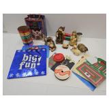 Ceramic / Porcelain Nativity Set & 20 Holiday Bags