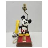 20"H Vintage Mickey Mouse Lamp/Phone