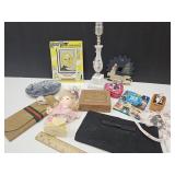 Dresser Lamp, Marble Trinket Dish, Wood Box Willy+
