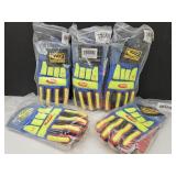 5 Pair Ringers Gloves Waterproof Barrier Sz L