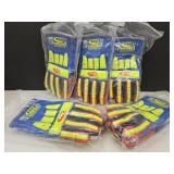 5 Pair Ringers Gloves Waterproof Barrier Sz XL