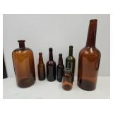 Amber Glass Bottles up to 19"H